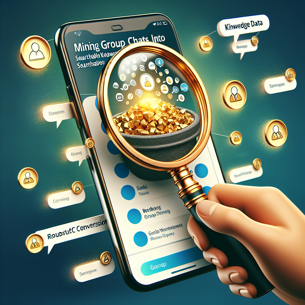 Minería de WhatsApp: Chats grupales a base de conocimiento buscable