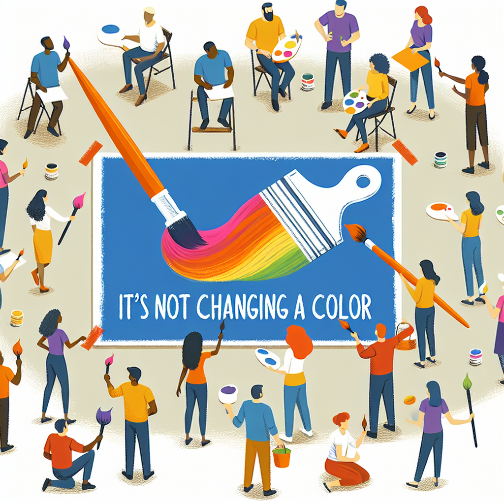 No es solo cambiar un color