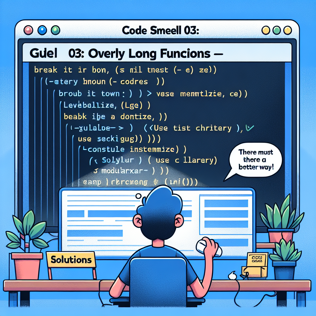 Code Smell 03: Funciones Demasiadas Largas - Cómo Solucionarlas