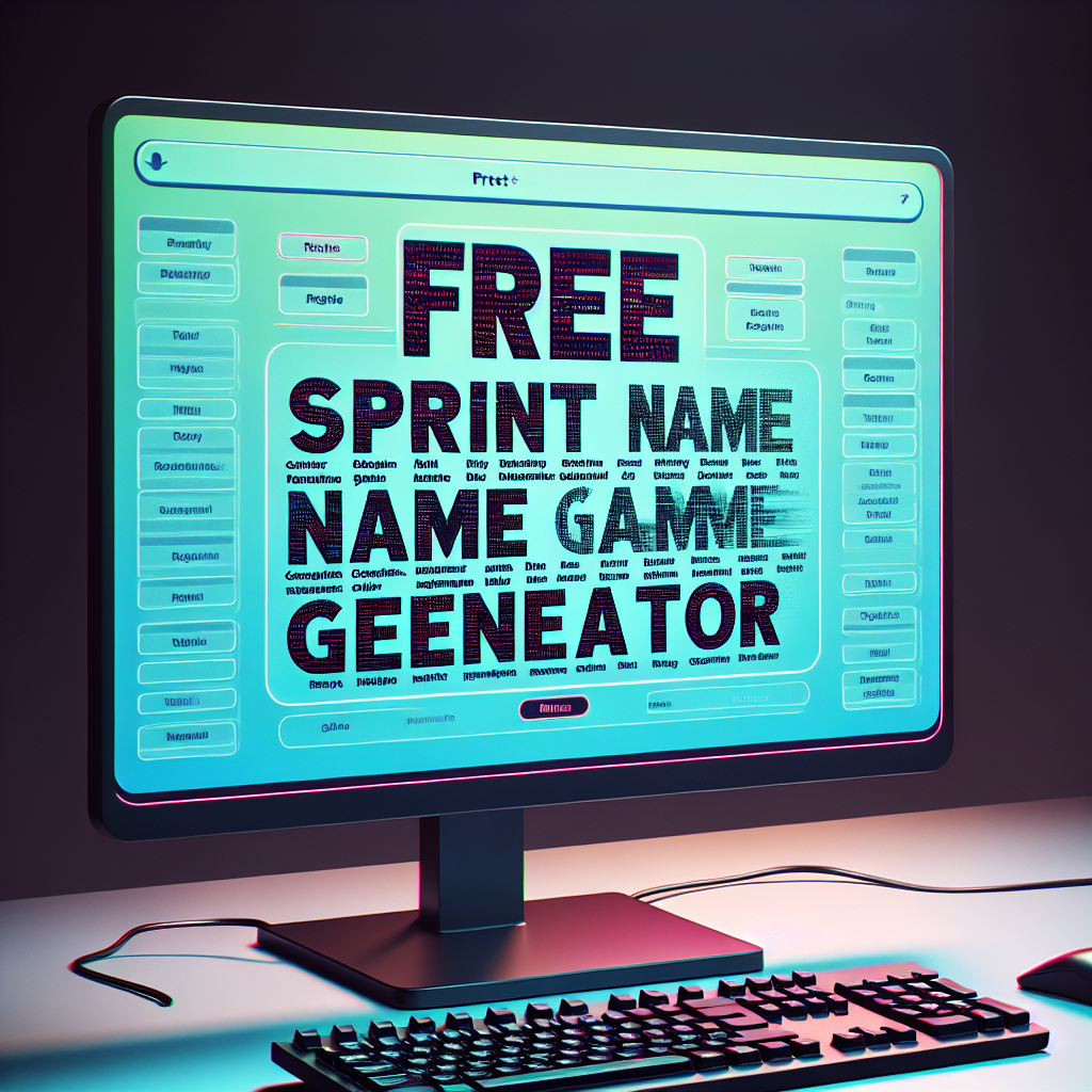 Generador gratis de nombres de sprint