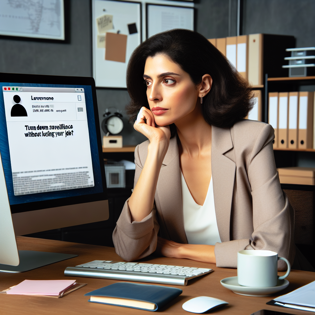 ¿Cómo rechazar el espionaje sin perder mi trabajo?