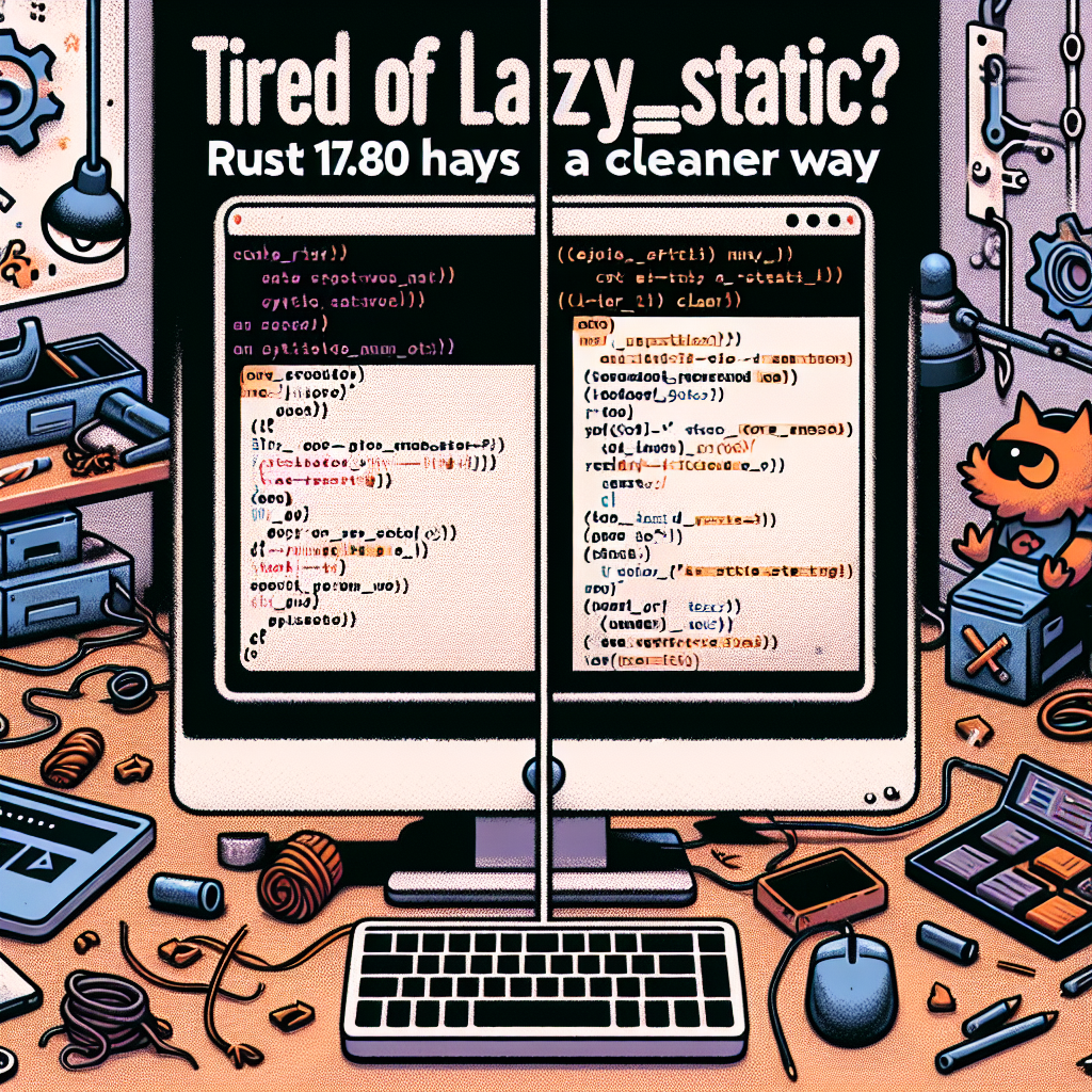 Harto de lazy_static? Rust 1.80 tiene una forma más limpia