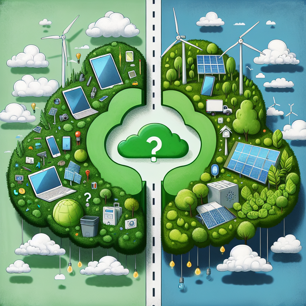 El dilema de la nube verde: ¿Puede la tecnología gigante realmente alimentar nuestro mundo digital de manera sostenible?