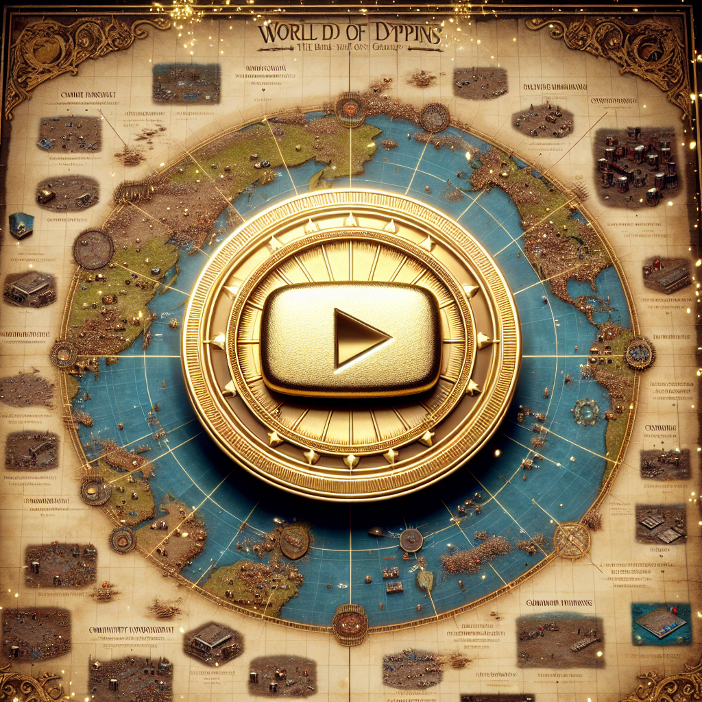 Botón de Oro de YouTube para World of Dypians: Historia en Juegos Web3