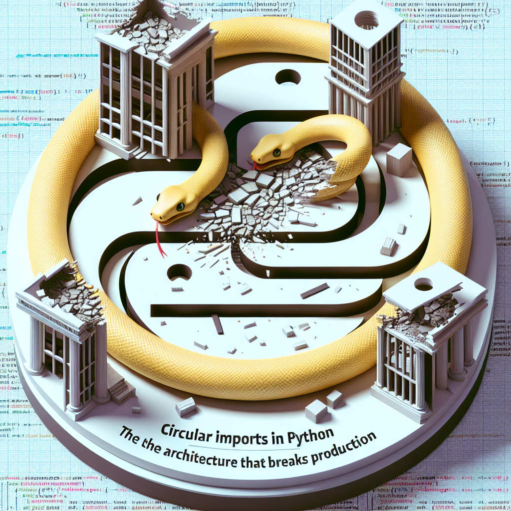 Importaciones circulares en Python: el asesino de la arquitectura que rompe la producción
