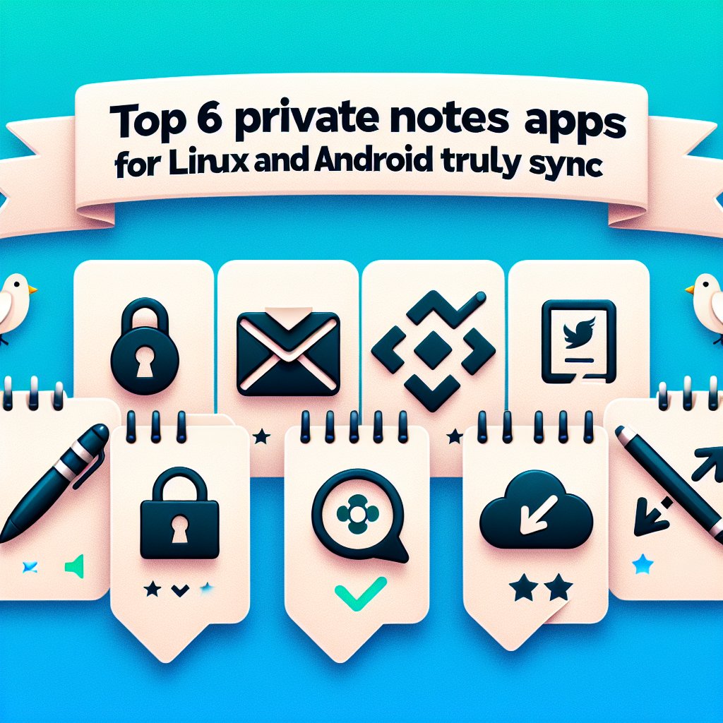 Top 6 Apps de Notas Privadas para Linux y Android que Sincronizan de Verdad
