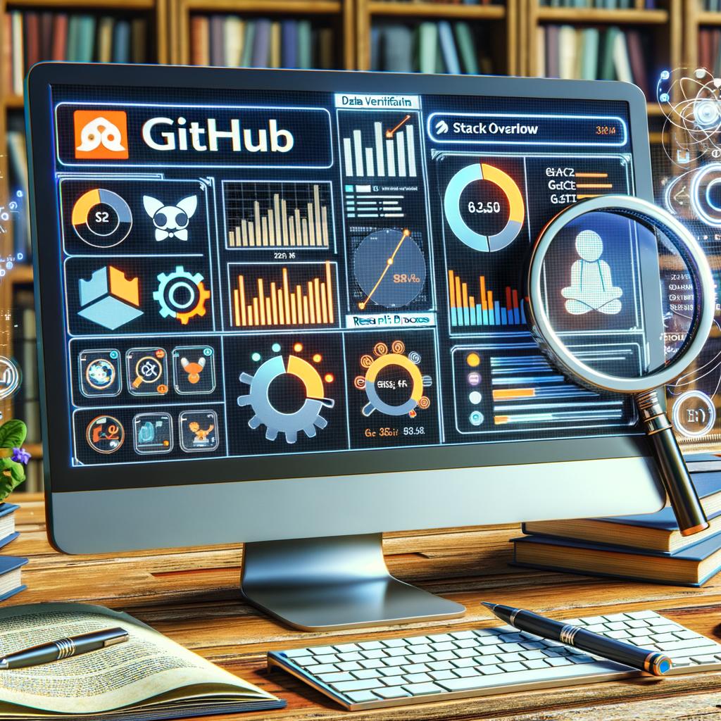 Verificación de datos de GitHub y Stack Overflow para precisión en la investigación