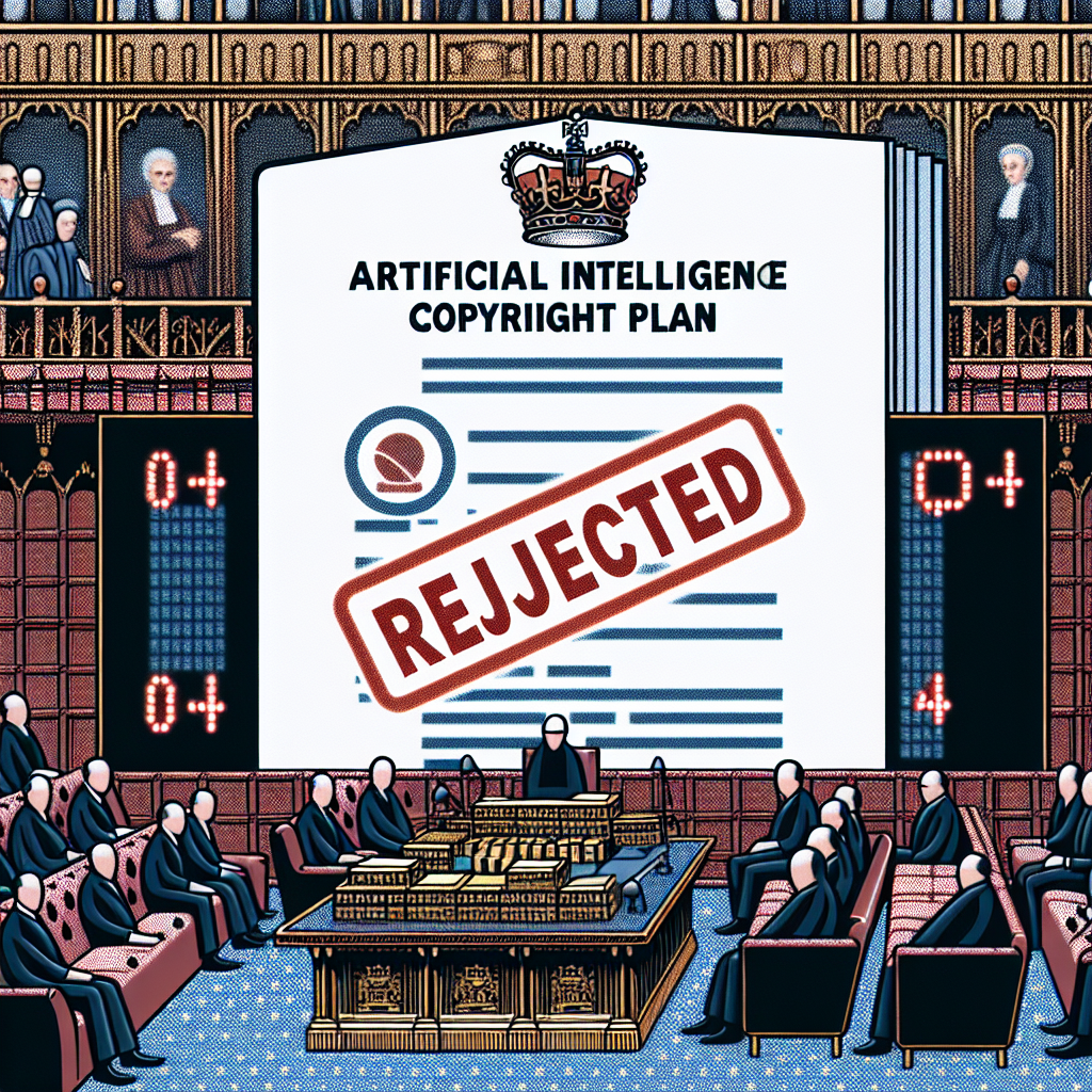 Plan de derechos de autor de inteligencia artificial del gobierno sufre cuarta derrota en la Cámara de los Lores.