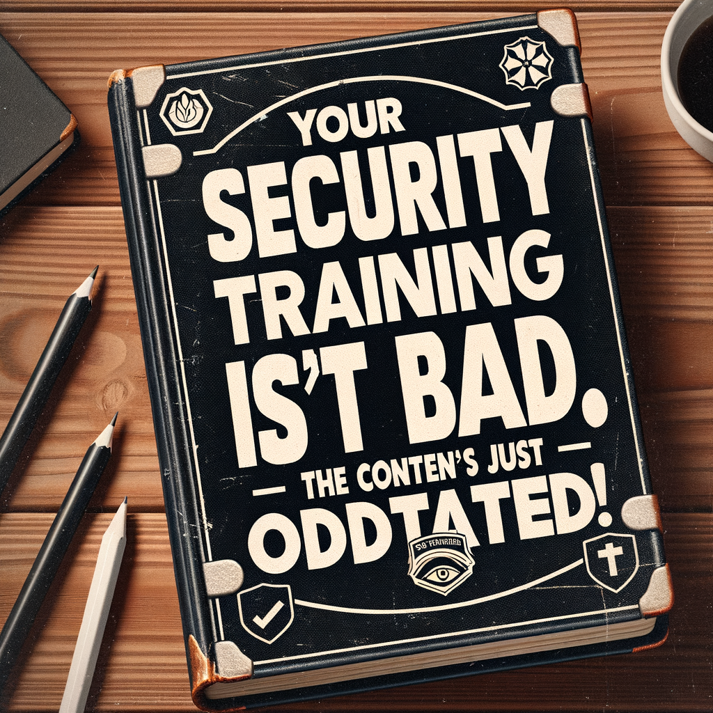 Tu formación en seguridad no está mal. ¡El contenido simplemente está desactualizado!
