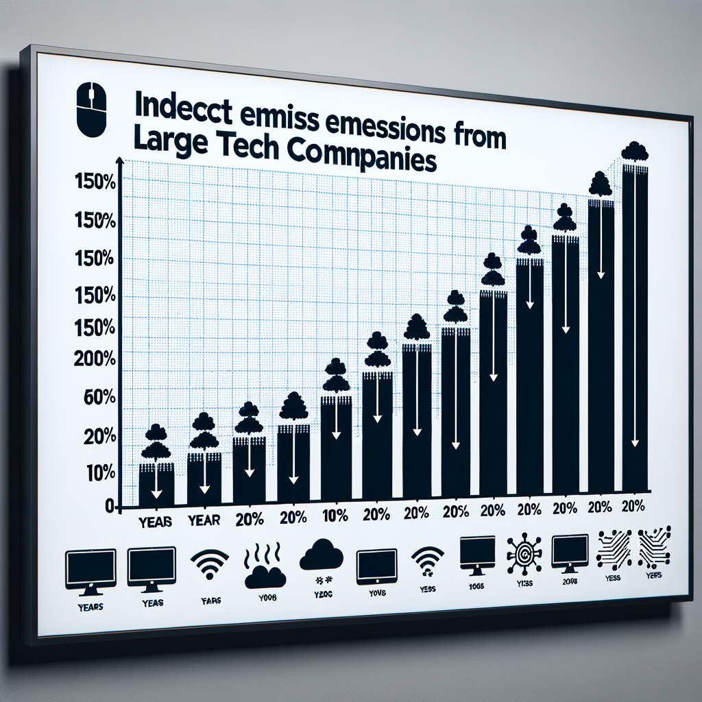 Aumento del 150% en emisiones indirectas de gigantes tecnológicos en tres años.
