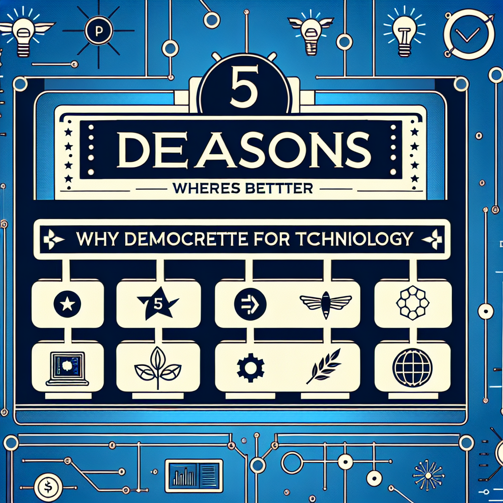 Cinco Razones por las que los Demócratas Fueron Mejores para la Tecnología