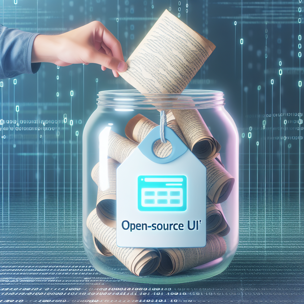Ahorrar bundles con UI código abierto