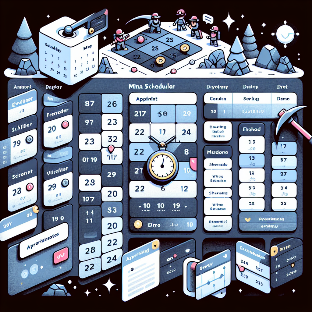 Mina Scheduler: Calendario React/shadcn/ui con muchas funciones