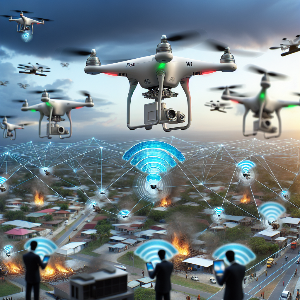 Desafío ingenieril de una red WiFi de emergencia con drones