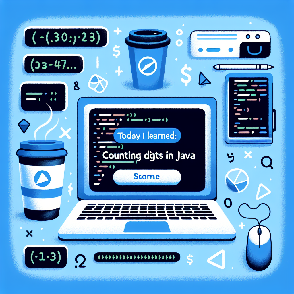 Hoy Aprendí: Contar Dígitos en Java