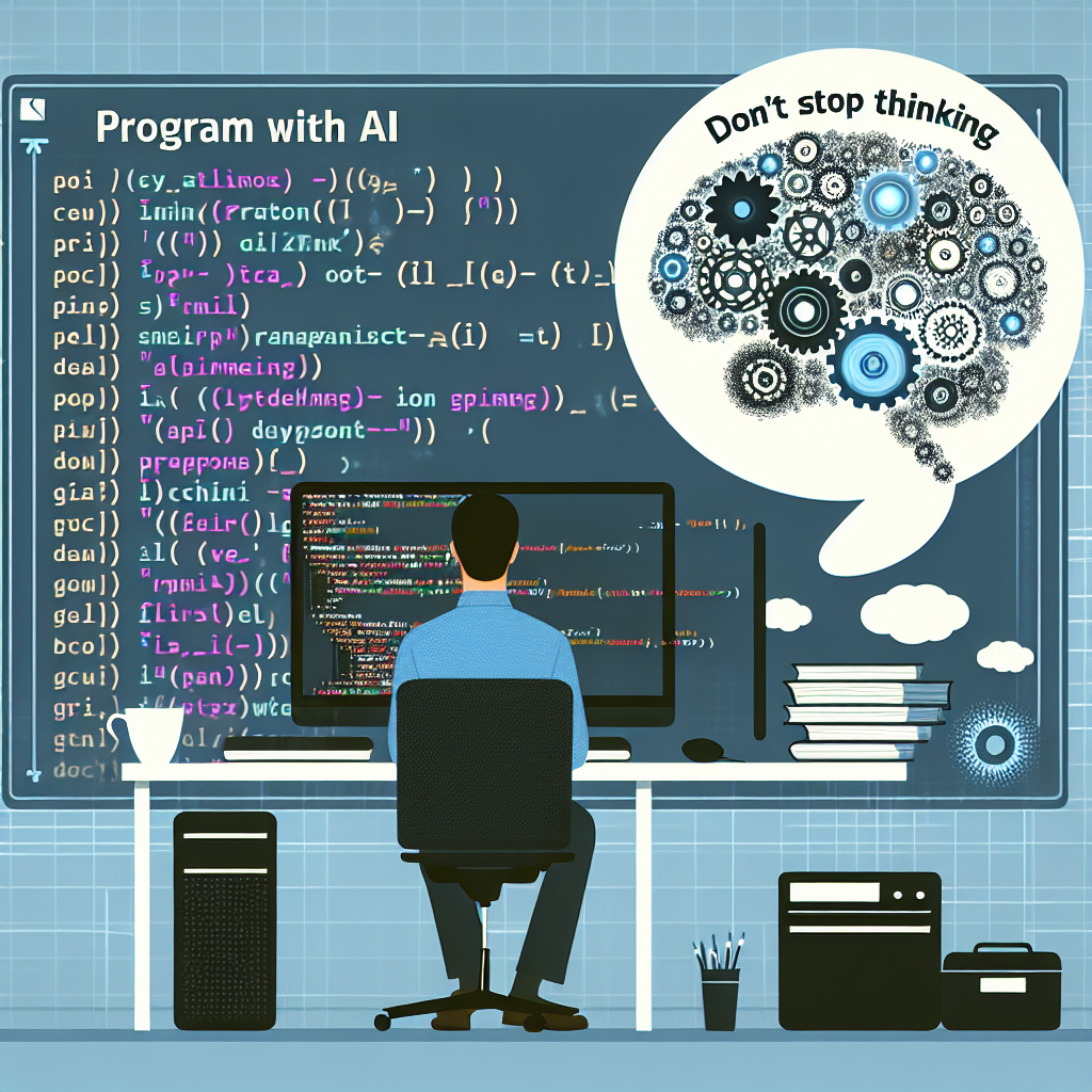 Programar con IA: no dejes de pensar