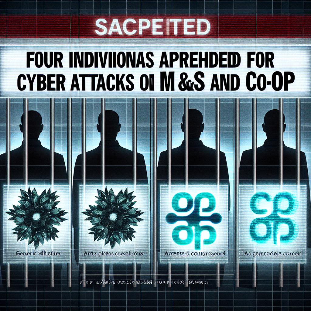 Cuatro detenidos por ciberataques a M&S y Co-op.