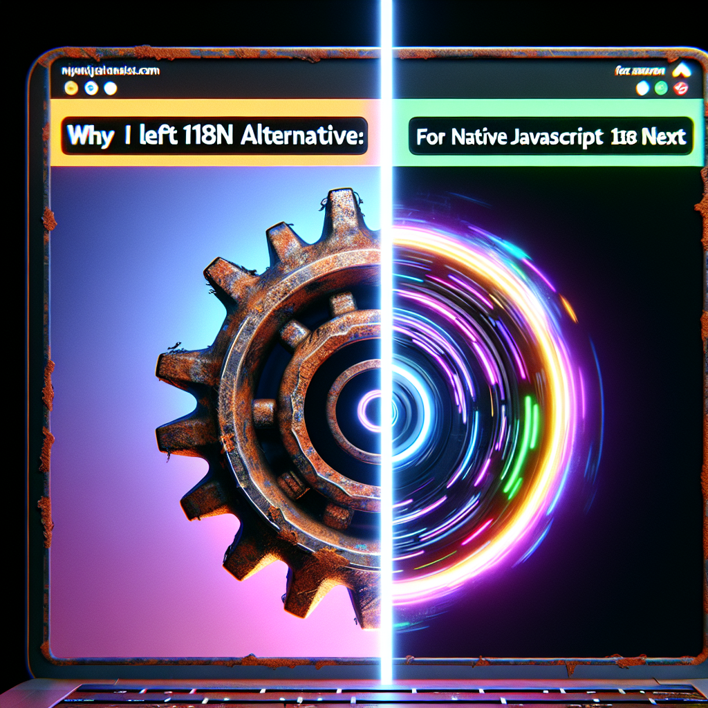 Alternativa i18n ultrarrápida: por qué dejé i18next por JavaScript nativo