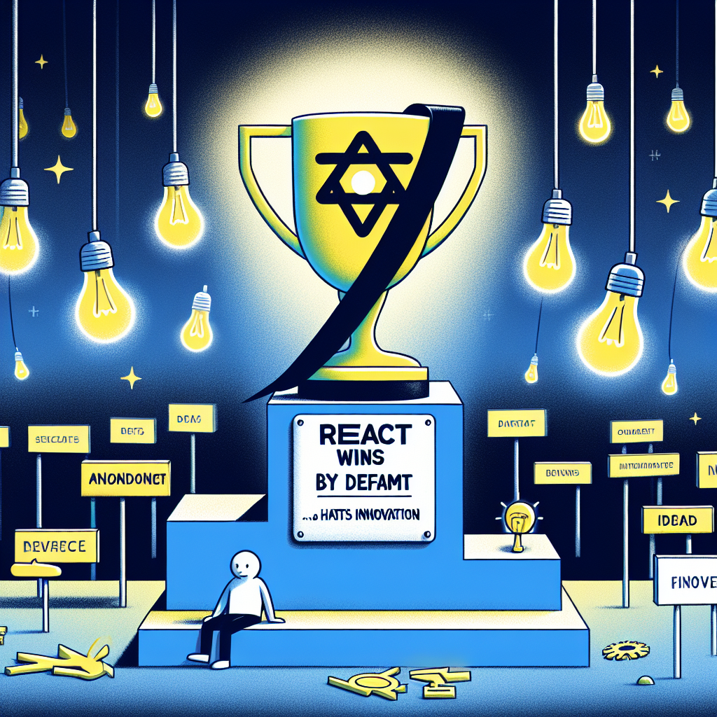 React gana por defecto y frena la innovación