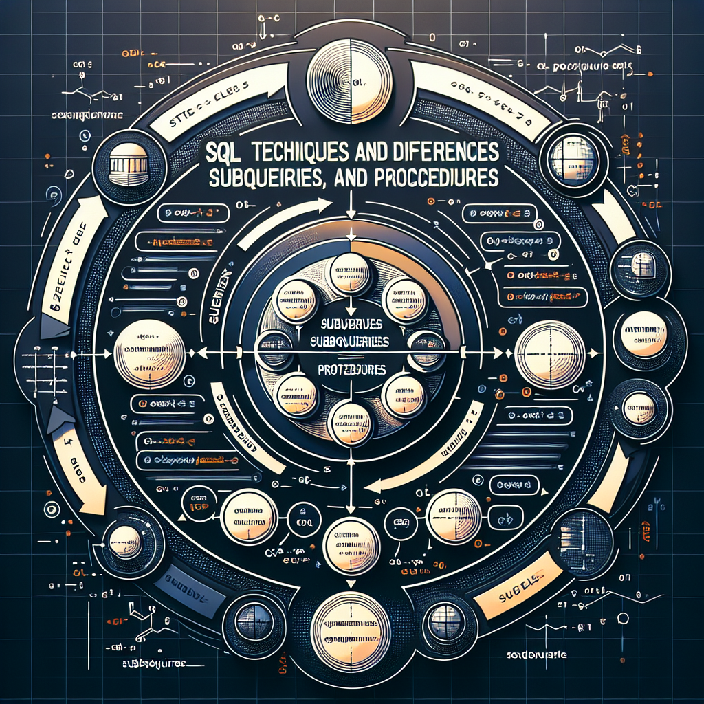 Técnicas SQL y diferencias: subconsultas, CTEs y procedimientos
