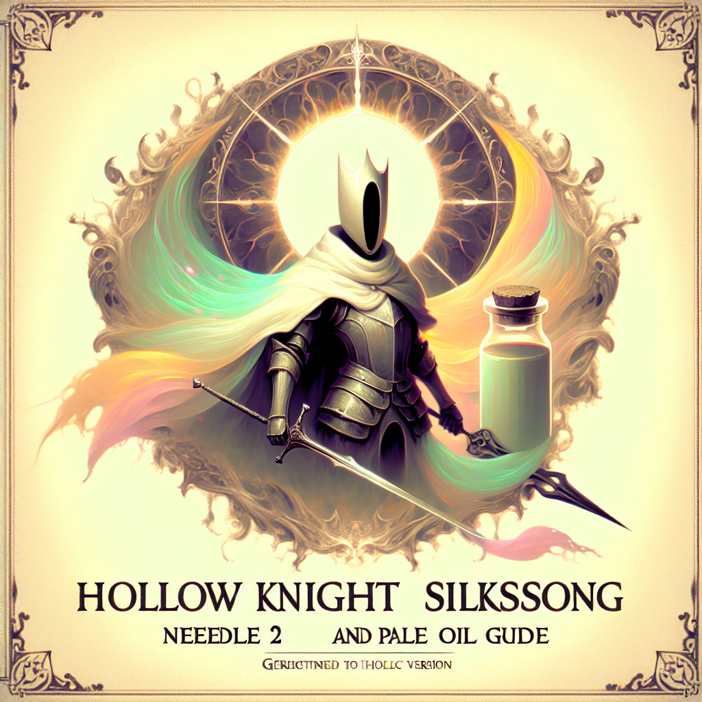 Hollow Knight Silksong: Guía de Aguja 2 y Aceite Pálido