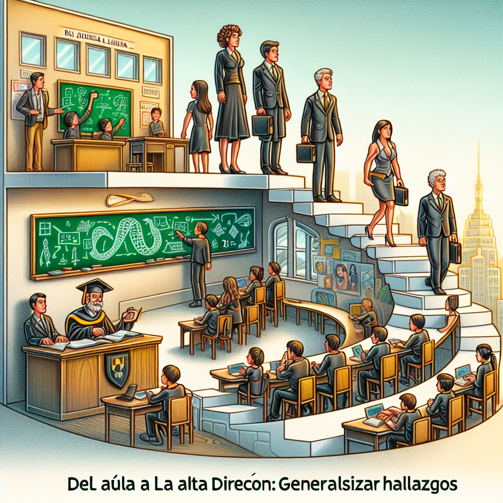 Del aula a la alta dirección: generalizar hallazgos