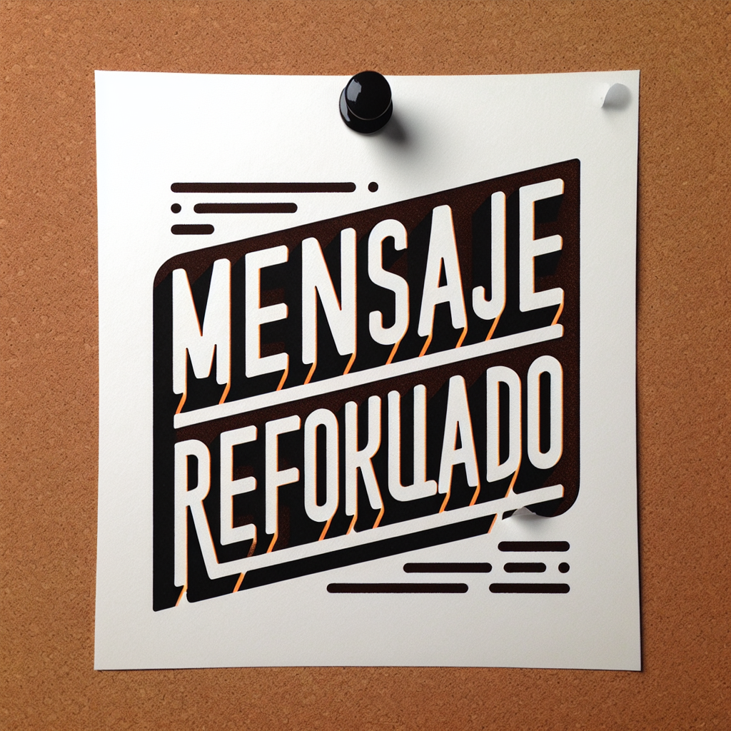 Mensaje Reformulado