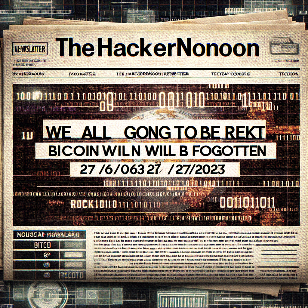 La Newsletter del HackerNoon: Todos vamos a ser REKT. Bitcoin será olvidado (27/06/2025)