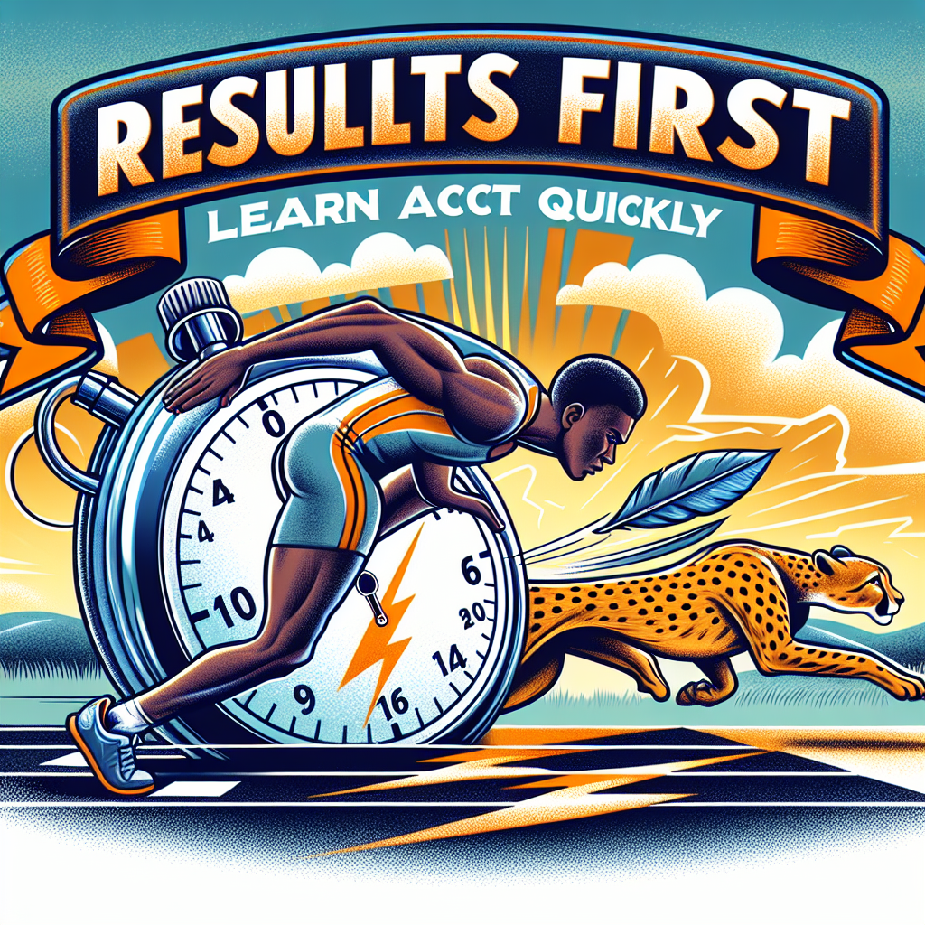 Resultados primero: aprende y actúa rápido