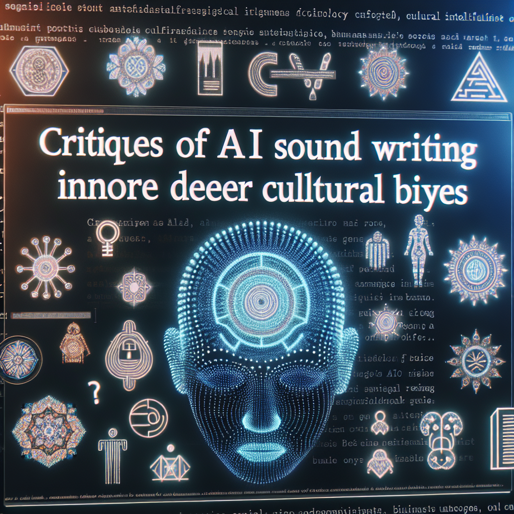 Críticas a la Escritura con Sonido de IA Ignoran Prejuicios Culturales más Profundos