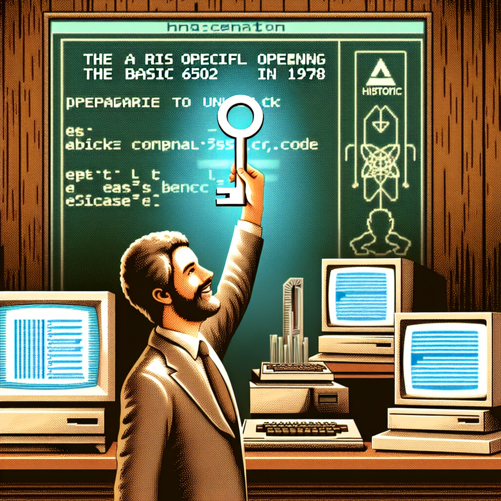 Microsoft abre el BASIC 6502 de Bill Gates (1978)