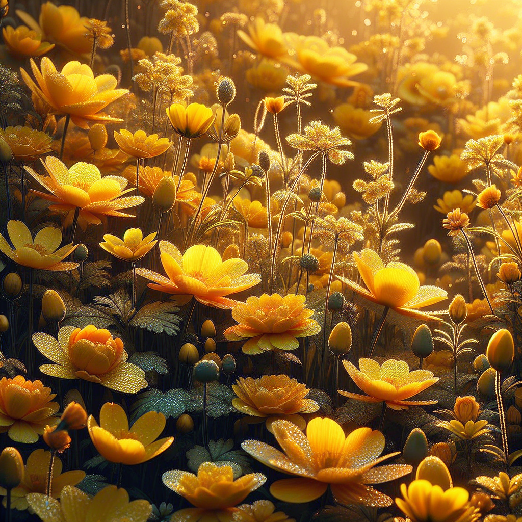 Flores de color amarillo