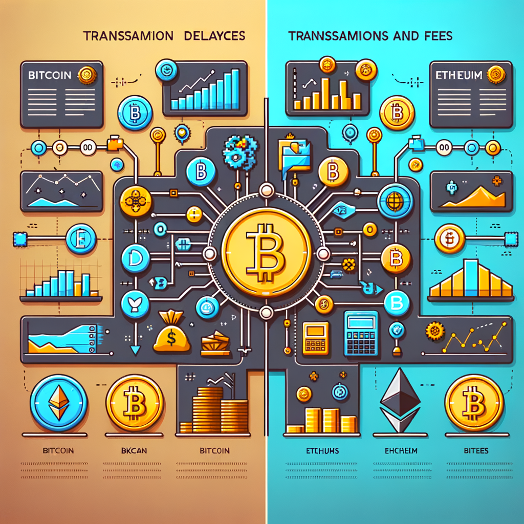 Cómo Ethereum y Bitcoin manejan retrasos y tarifas de transacción.