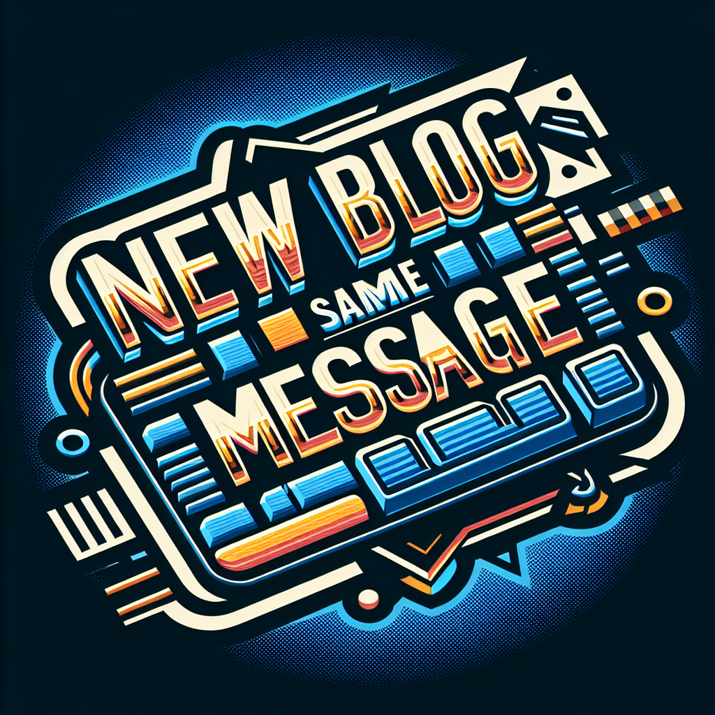 Nuevo Blog, Mismo Mensaje