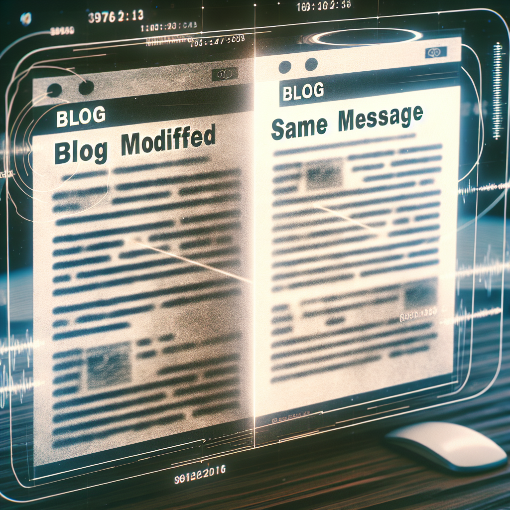 Blog Modificado, Mismo Mensaje