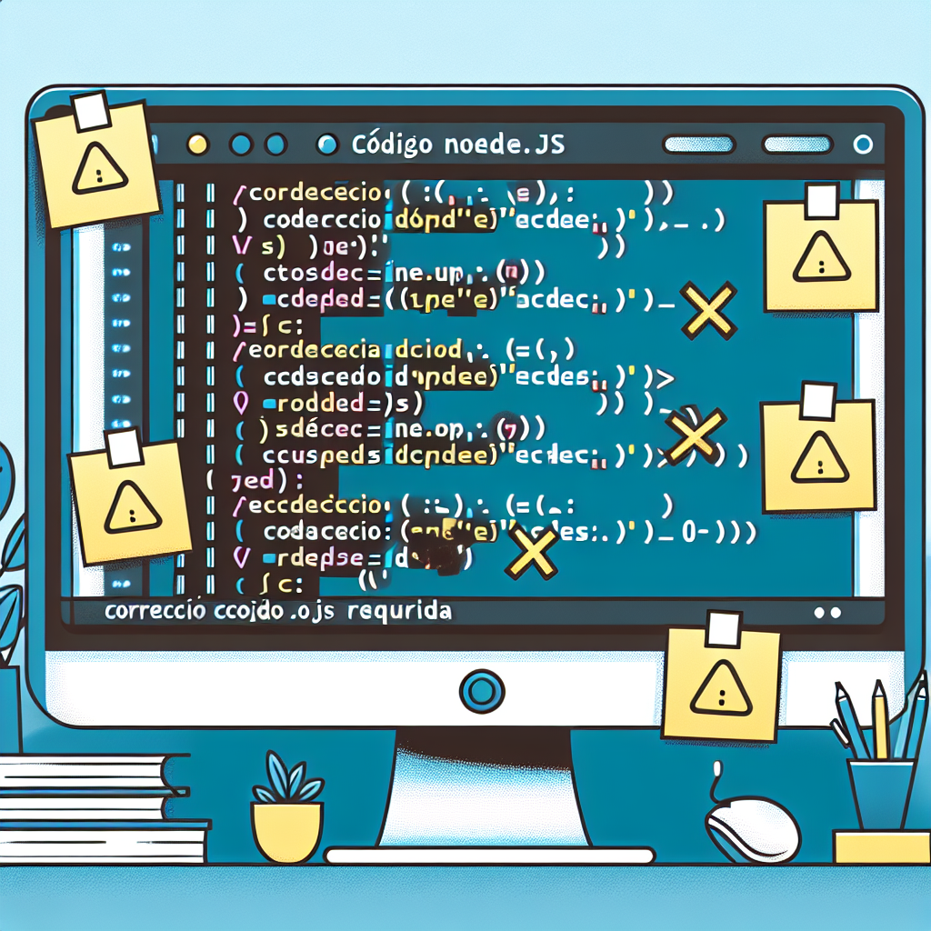 Corrección de código Node.js requerida