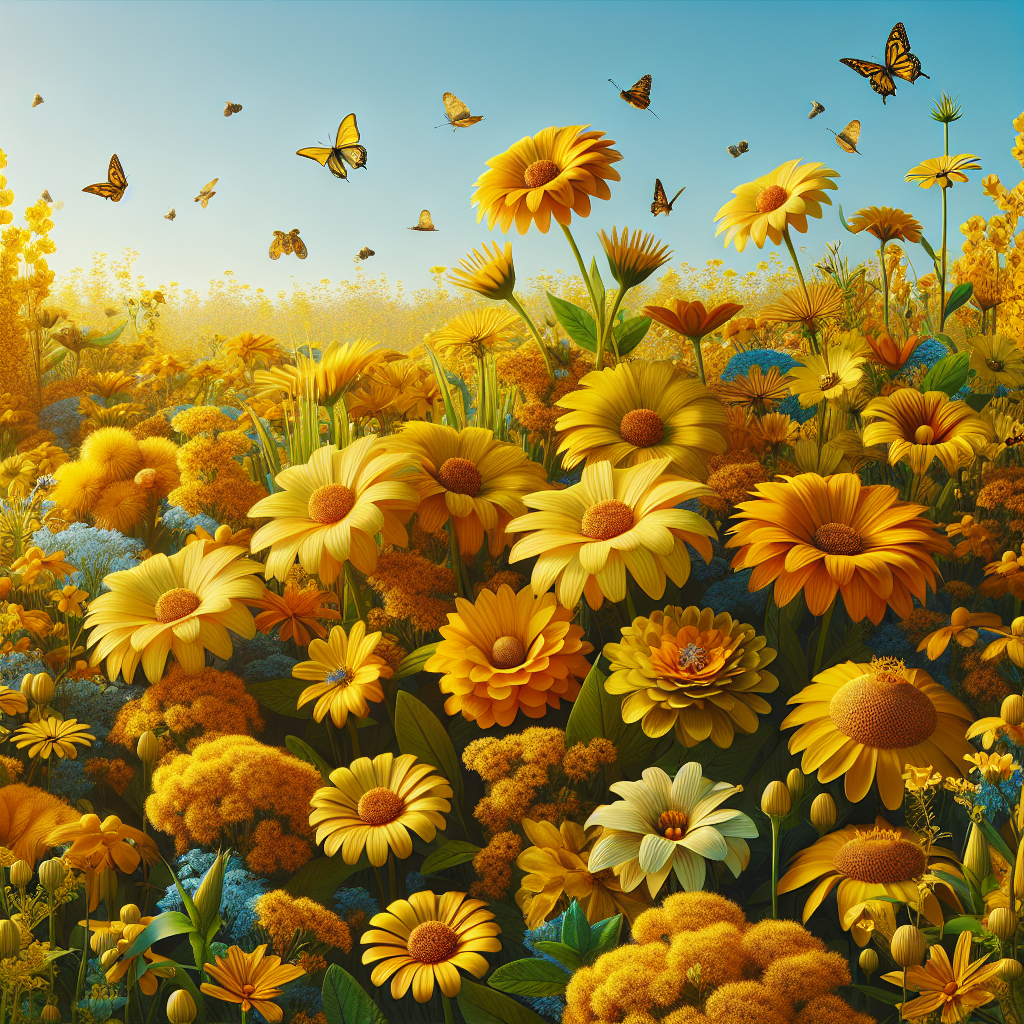 Flores en amarillo