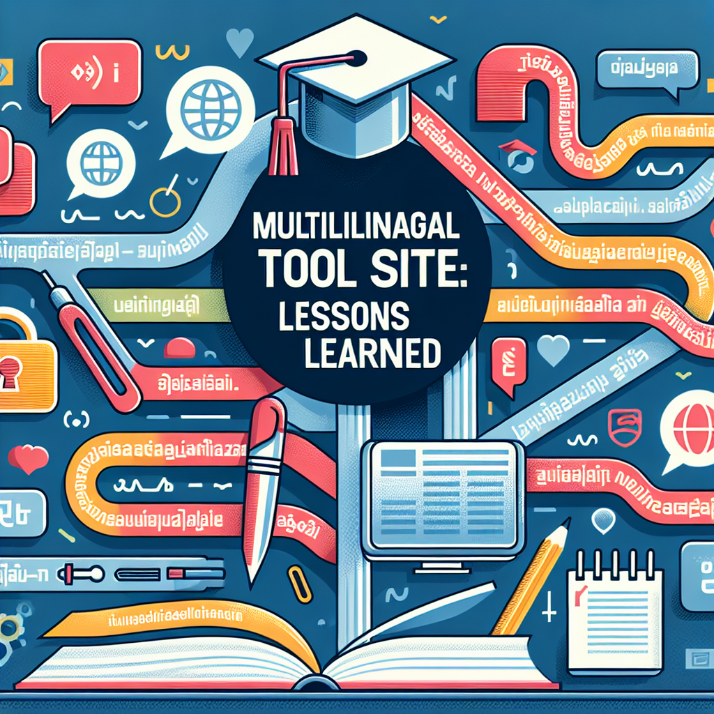 Sitio multilingüe de herramientas: lecciones aprendidas