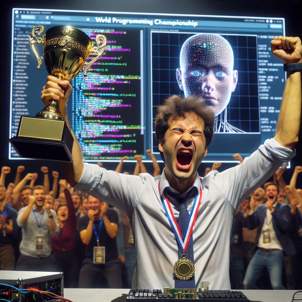 Hombre agotado vence a modelo de IA en campeonato mundial de programación.
