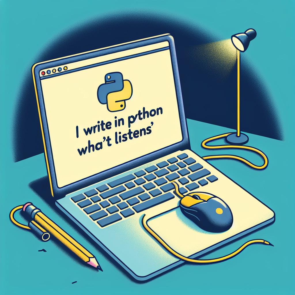 Escribo en Python porque escucha
