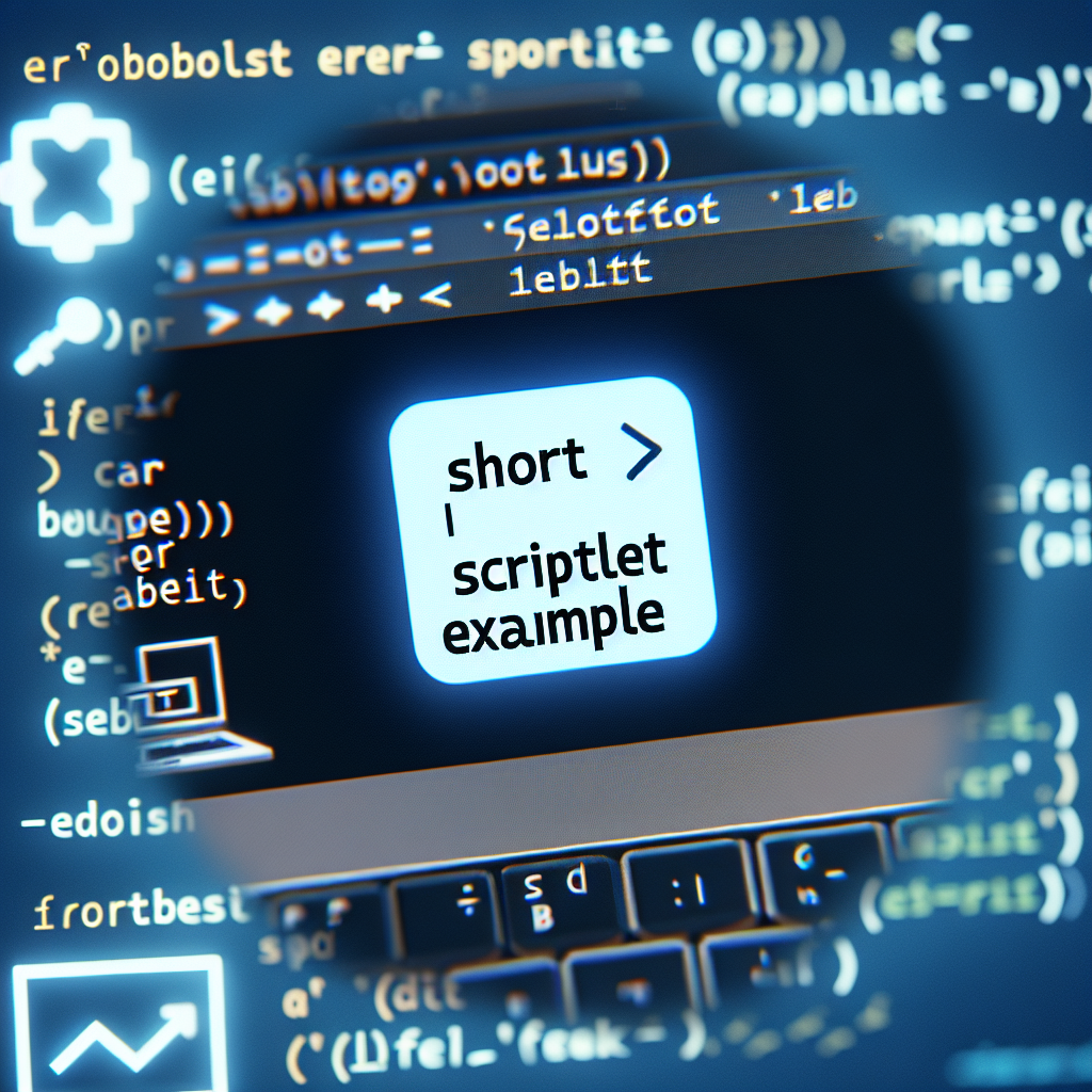 Ejemplo corto de Scriptlet ERB
