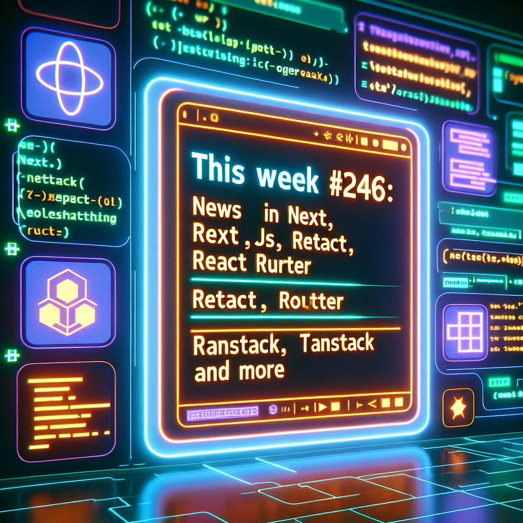 Esta Semana en React #246: Novedades en Next.js, React Router, TanStack y más