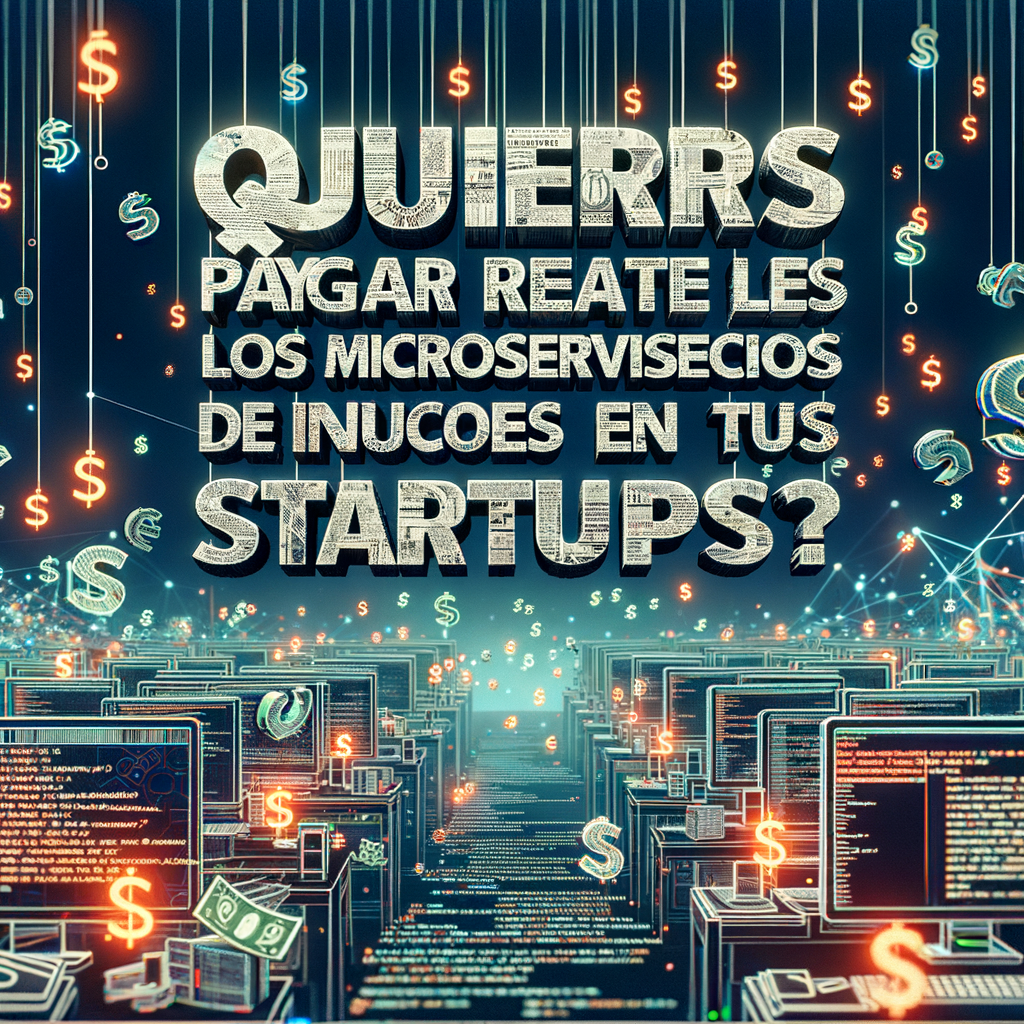 ¿Quieres pagar realmente el impuesto de los microservicios en tus startups?