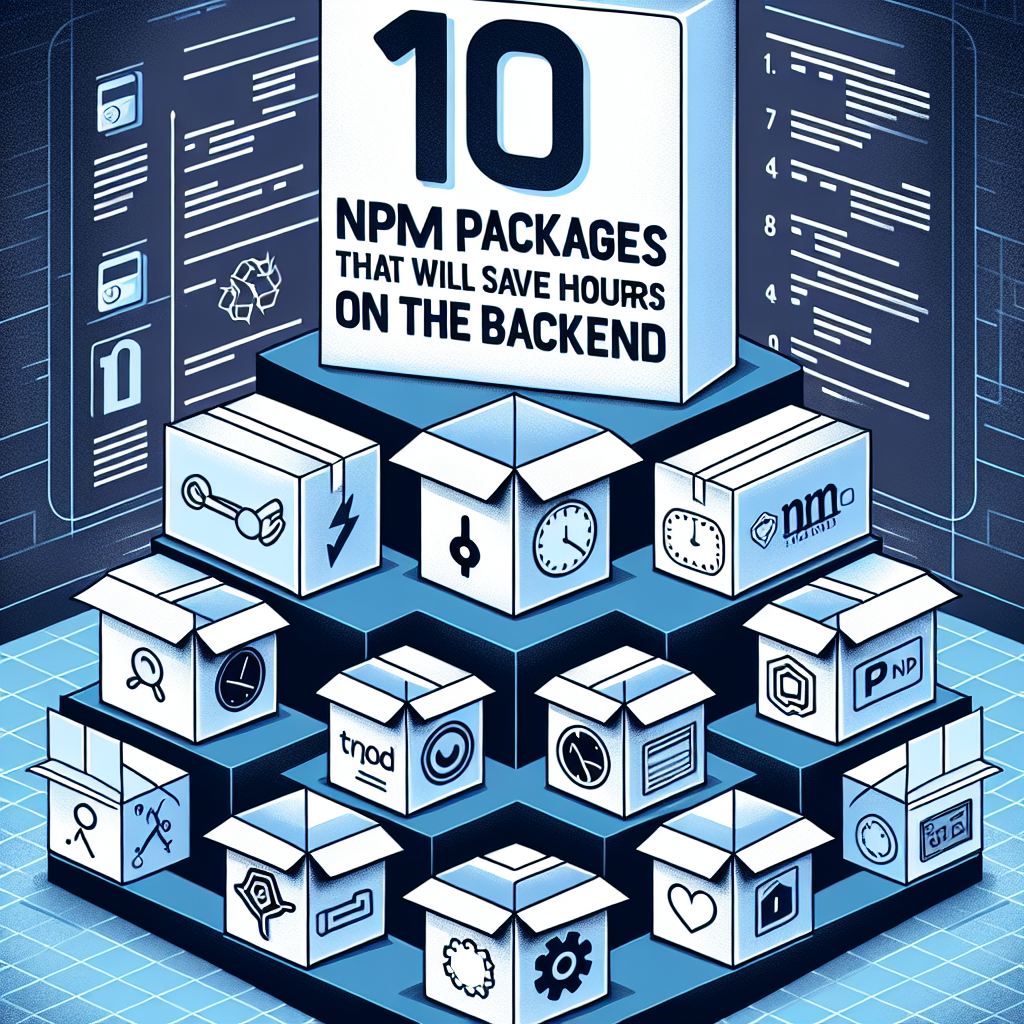 10 paquetes NPM que ahorrarán horas en el backend