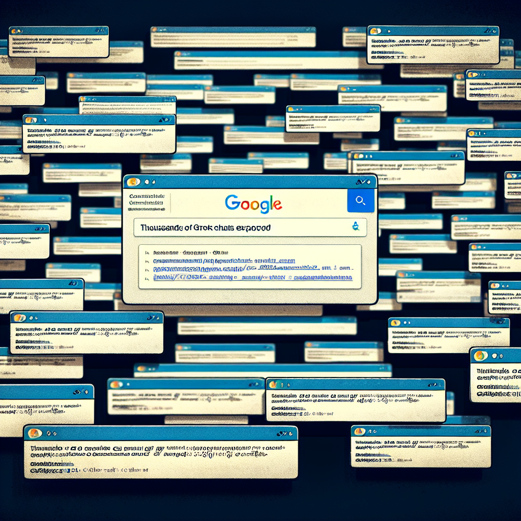 Miles de chats de Grok expuestos en Google