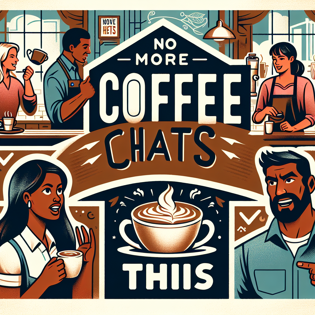 No más charlas de café, haz esto