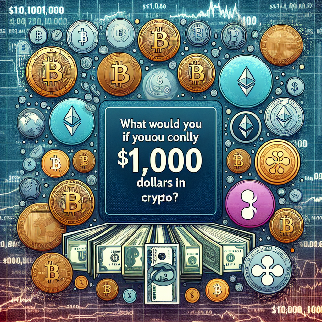 Qué compraría si solo pudiera invertir 1.000 dólares en cripto