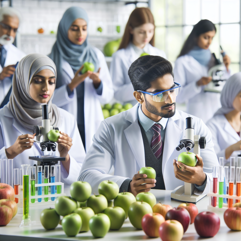Científicos indios en busca de la manzana perfecta