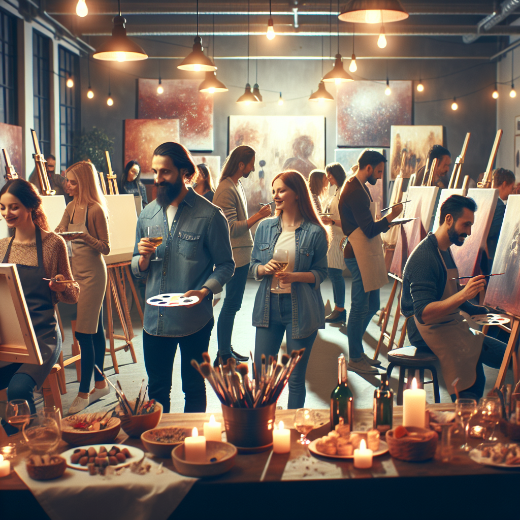 Noche de pintura fortalece la comunicación y la conexión