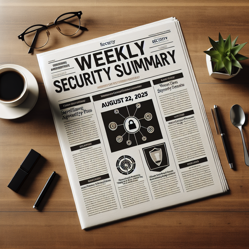 Resumen semanal de noticias de seguridad 22 de agosto de 2025